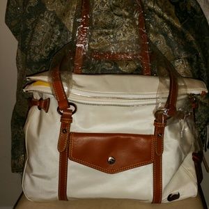 White nylon Dooney & Burke Smith Handbag