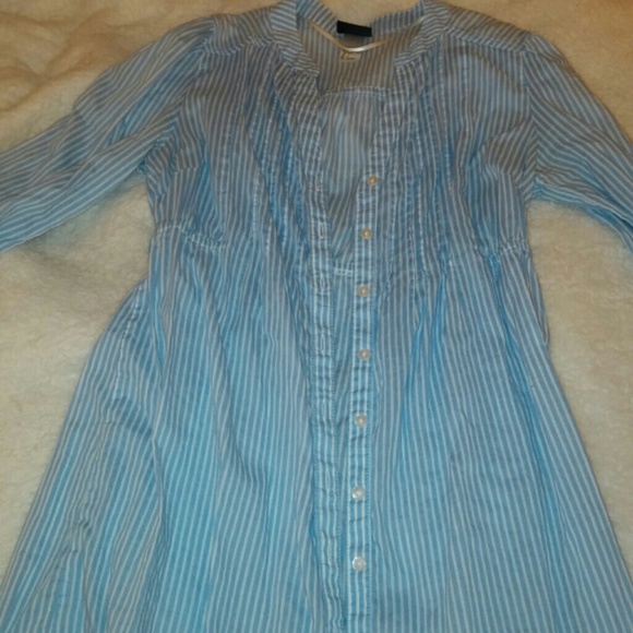 H&M striped button down tunic