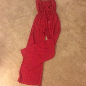 Super hot Sumer red jump suite