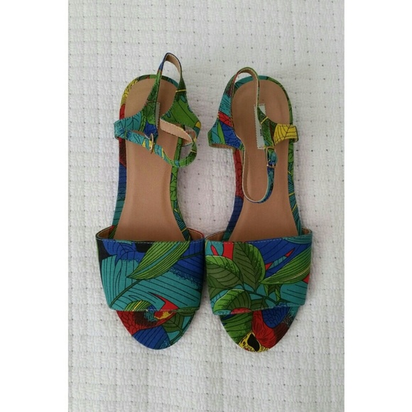 Urban Outfitters Shoes - Tropical Ankle Strap Sandals
