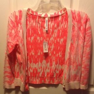 Coral cardigan