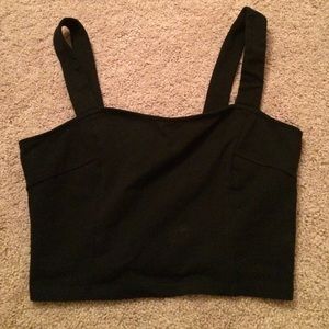 Black crop top