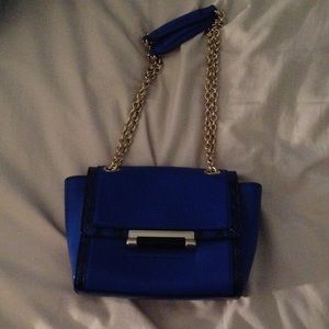 Beautiful blue and black DVF mini purse!