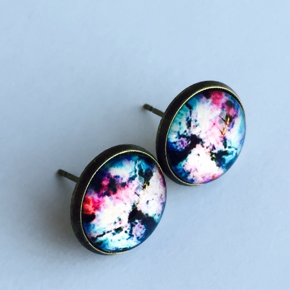 3x$15💜Nebula Earrings - Picture 3 of 4