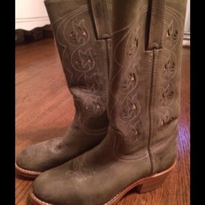 Frye Grey Cowboy Boots