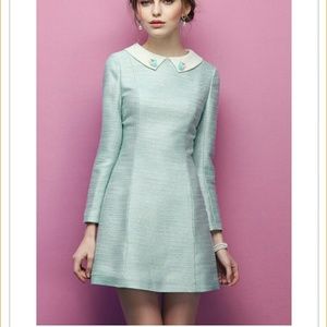 Long sleeve sparkled dress.