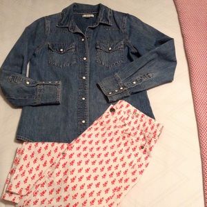 NWOT J. Crew Western Denim Shirt