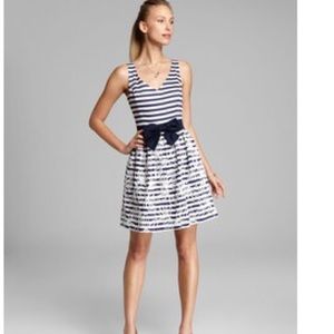 Lilly Pulitzer Roswell Dress Navy Stripe