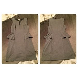 Grey Peplum Dress | Good Condition