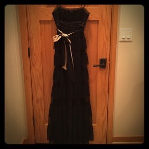 BCBG tiered gown