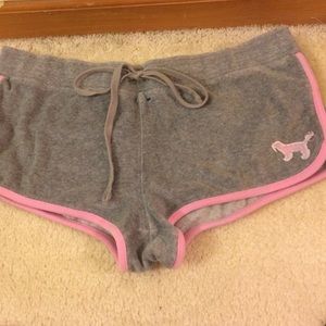 VS PINK shorts.
