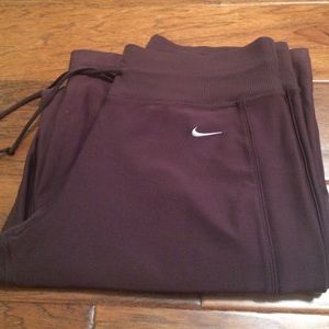 NIKE WORKOUT PANTS BROWN SIZE MEDIUM