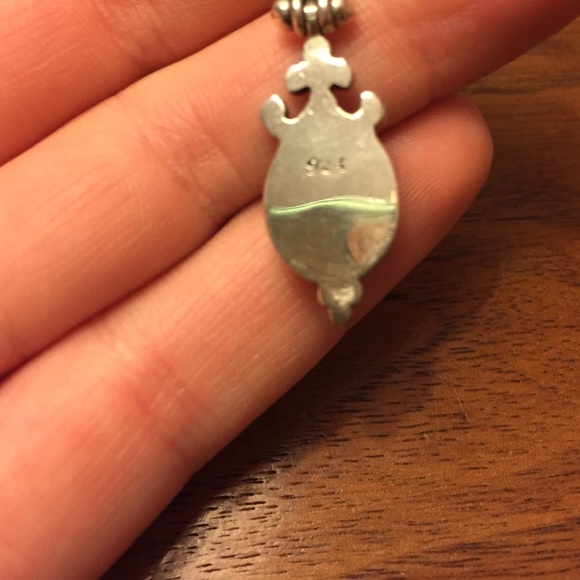 Sterling & stone pendant - Picture 3 of 4