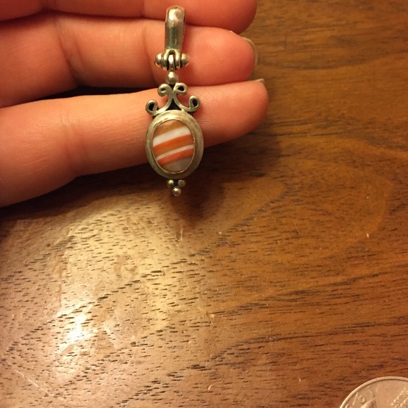 Sterling & stone pendant - Picture 4 of 4