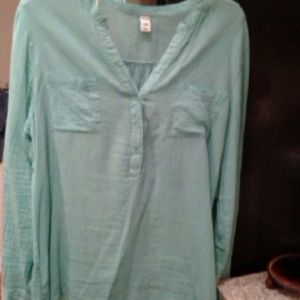 Teal blouse