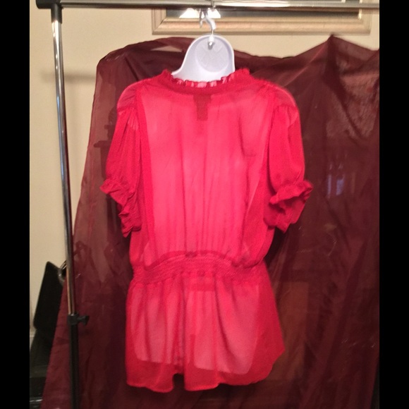 brilliant red Ruching - Picture 2 of 2