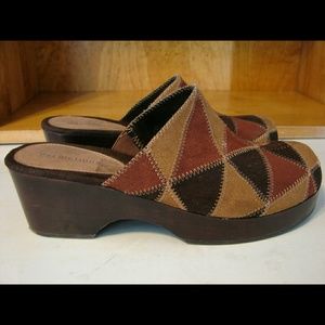 Vintage patchwork clogs!