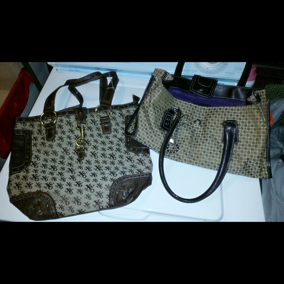 Sold!!!!!!! Nwot two brown purses/totes 2 for 10:)