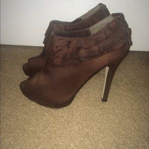Brown booties