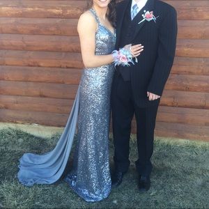 Silver Prom Dress