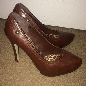 Brown heels