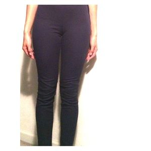 High waisted navy blue skinny pants
