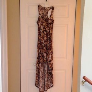 Great Leopard color high-low dress.