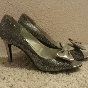 Sequined high heels