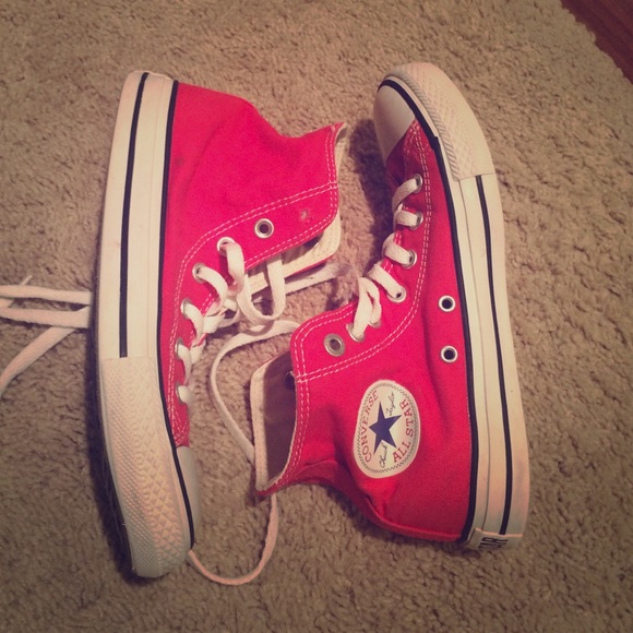 Red Converse High Tops