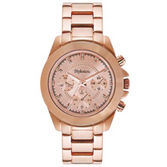 Style&Co Rose gold watch