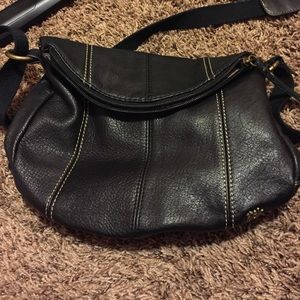 The Sak Deena leather flap cross body