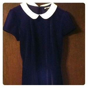 Black dress with collar