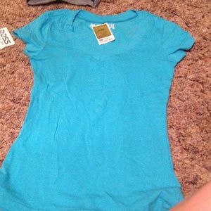 Blue crew top