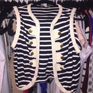 Striped vest