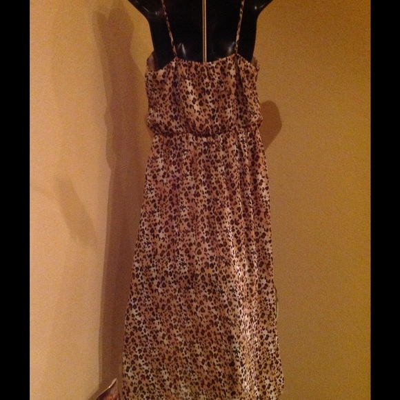 Iris Los Angeles. Leopard Hi Low Dress size Large ** PRICE DROP** - Picture 2 of 3