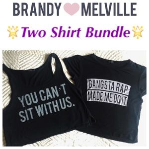 Two Brandy Melville Tops