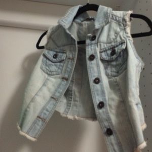 Crop top Jean jacket