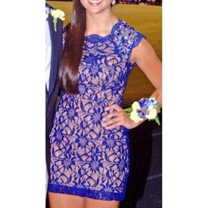 Semi formal homecoming royal blue dress!