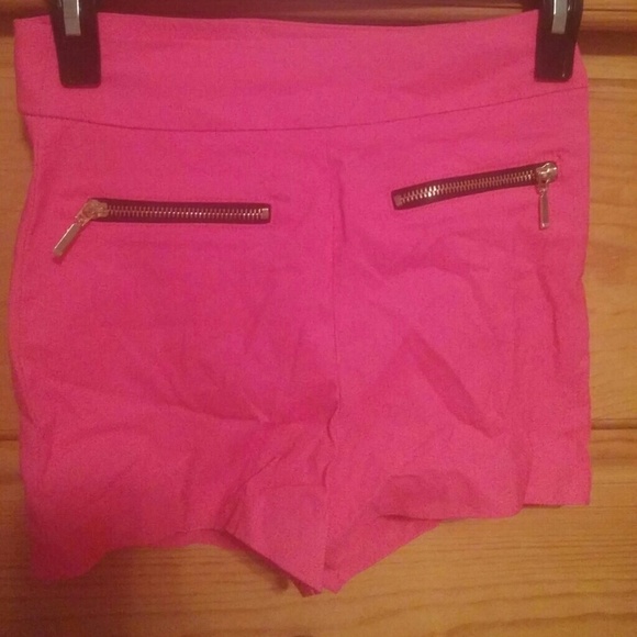 Hot pink shorts