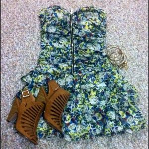 Frilly Tutu Style Tubed Dress