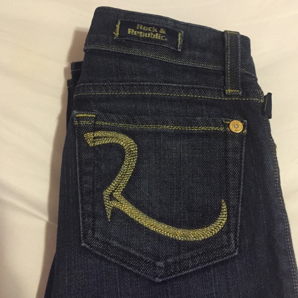 Rock and republic dark blue denim sz 24
