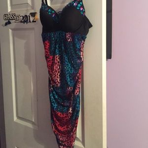 sexy cheetah print dress