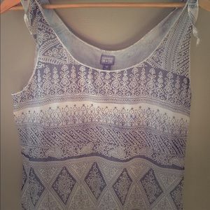 CONVERSE Gray and White Tank Top