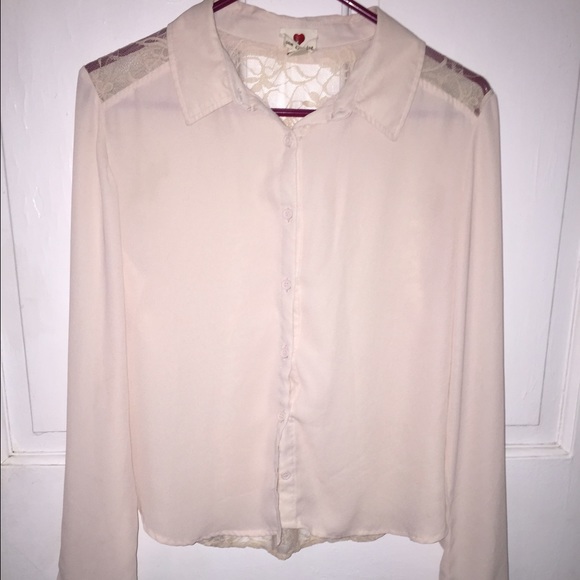 Lace Back Blouse