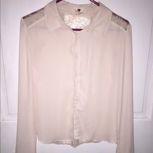 Lace Back Blouse