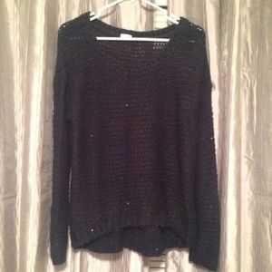 Garage dark blue sequin sweater