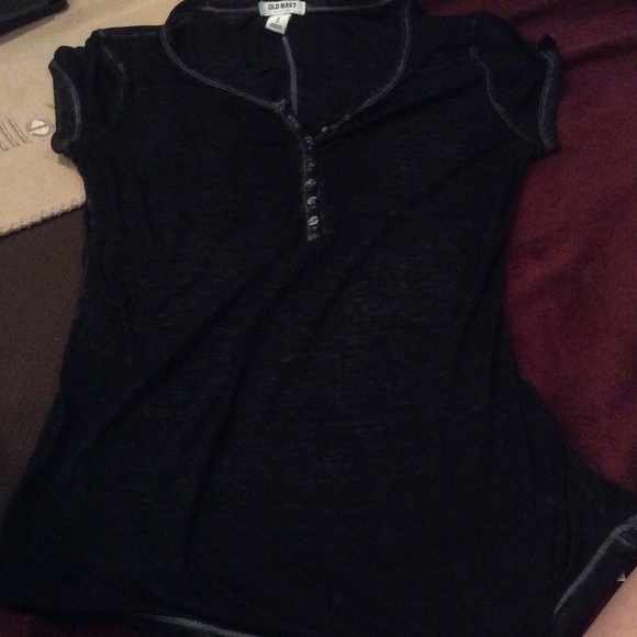 Sexy sheer Black Burnout t shirt