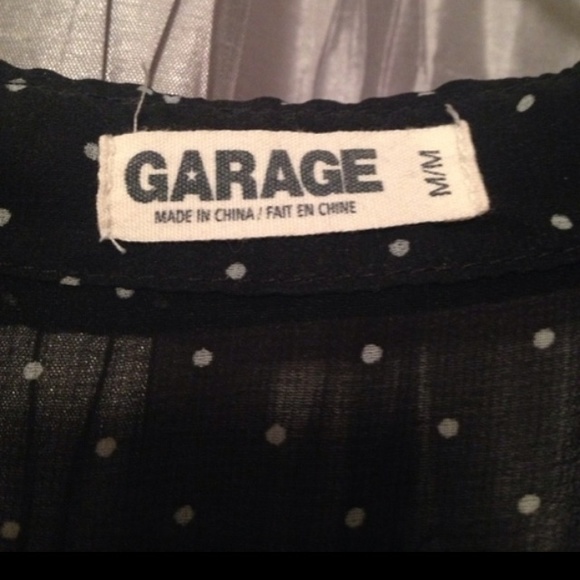 Garage chiffon polka dot blouse - Picture 3 of 3