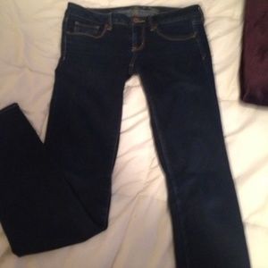 American eagle low wait dark wash jeggings