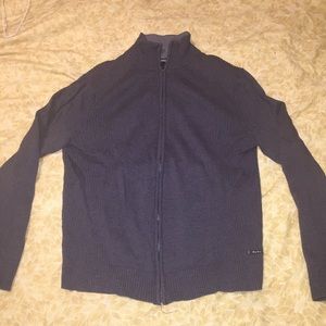 Calvin Klein mens zip up sweater.
